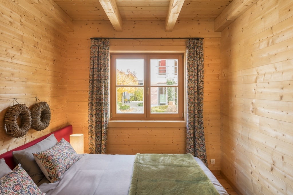 Camera da letto casa in legno