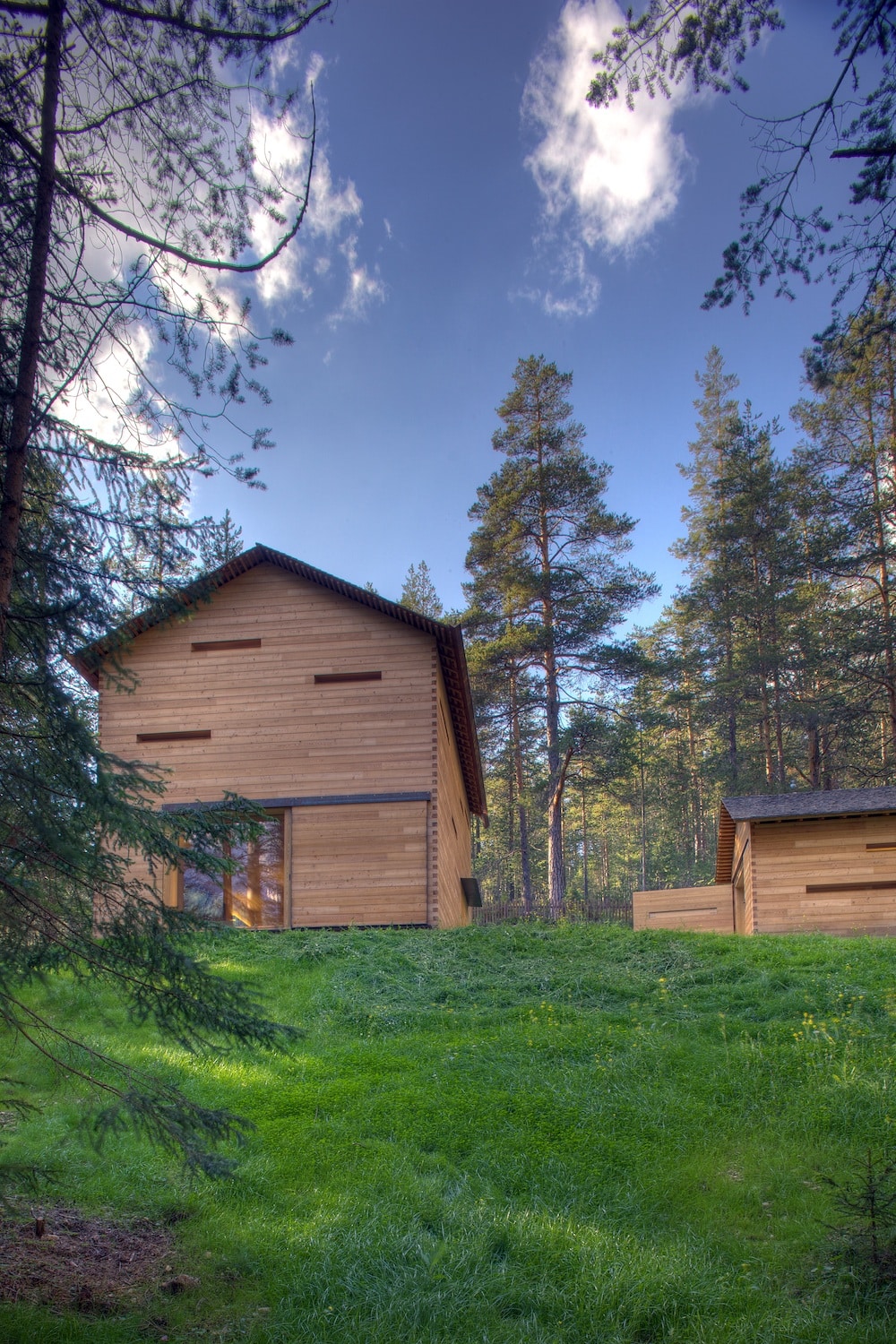 Casa Blockhaus moderna in mezzo al bosco
