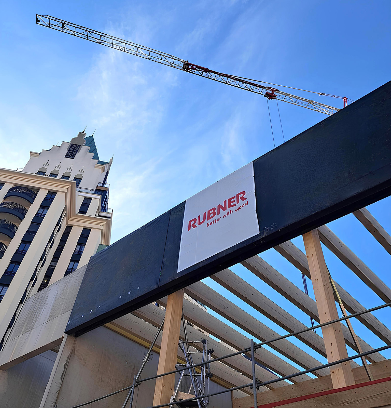 Structural work, lifting of timber-framed facades - October 2025.