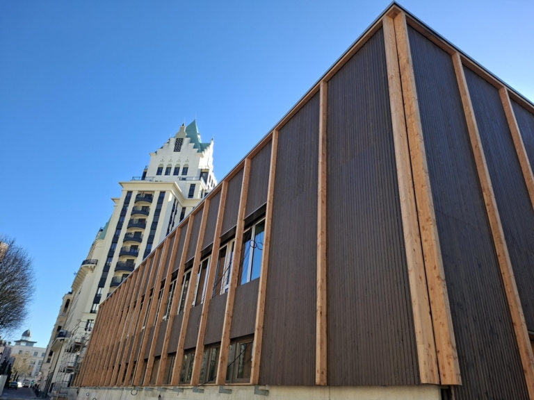 Cladding of the south, east, north, and northwest areas completed - March 2026.